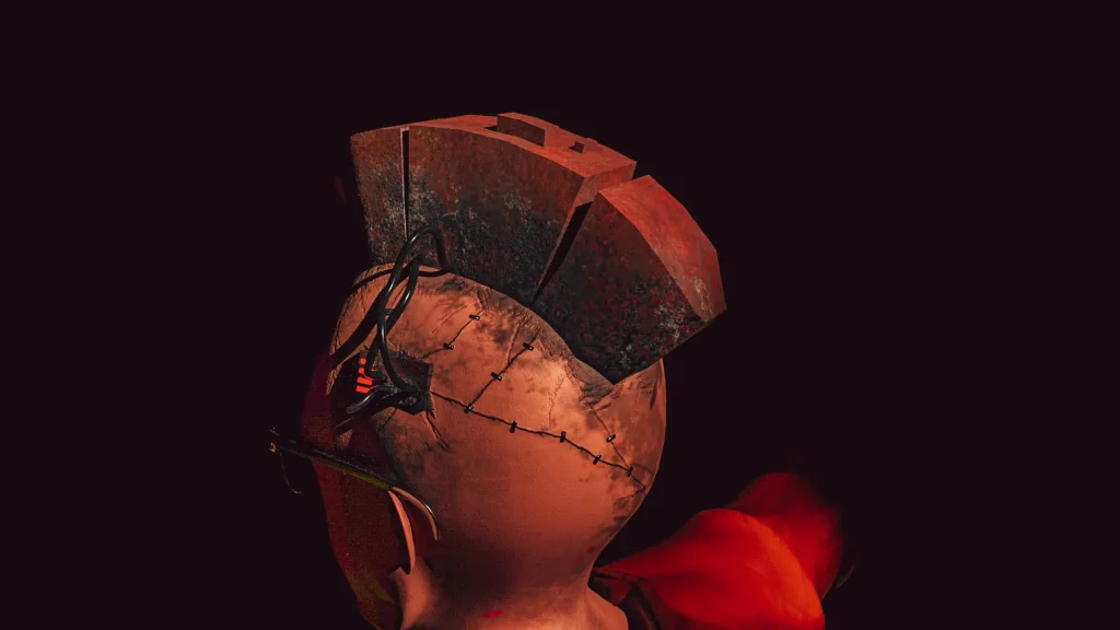 MEC head, side view
